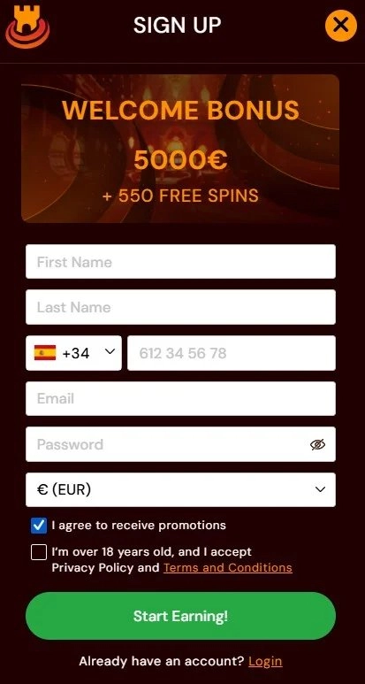 Login / Sign up